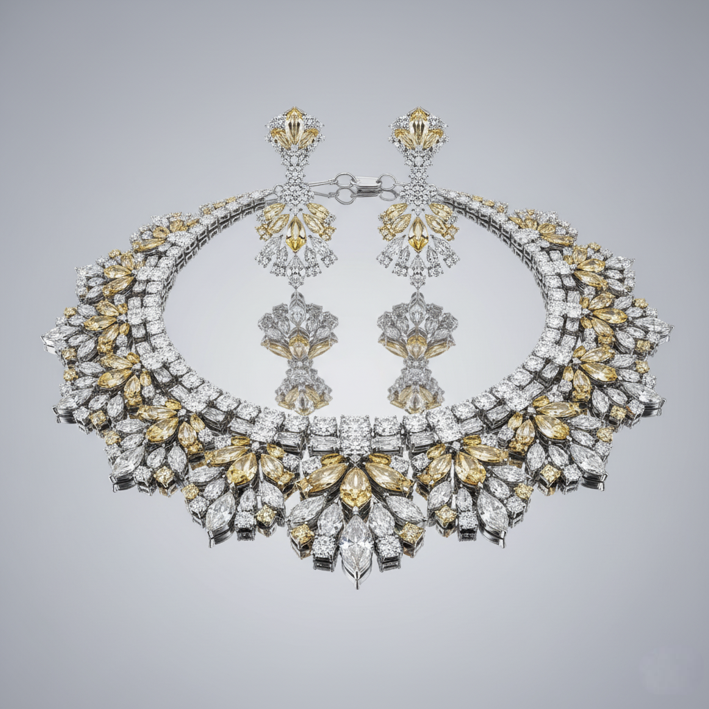 Sunlit Radiance Diamond Necklace