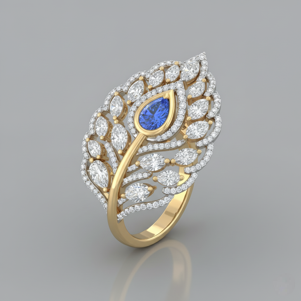 Tanzanite Peacock Quill